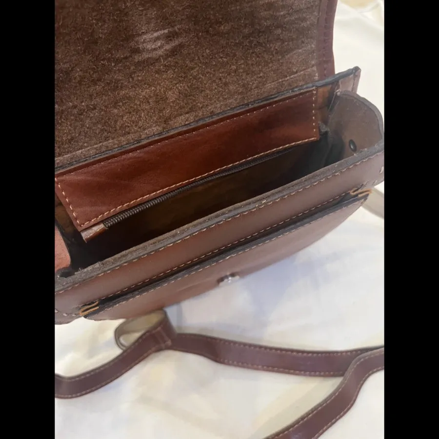 کیف قهوه ای چرم مشهد