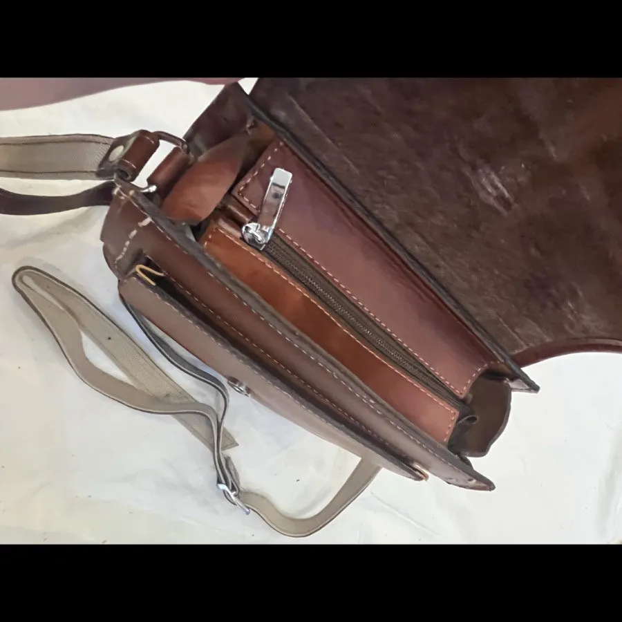 کیف قهوه ای چرم مشهد