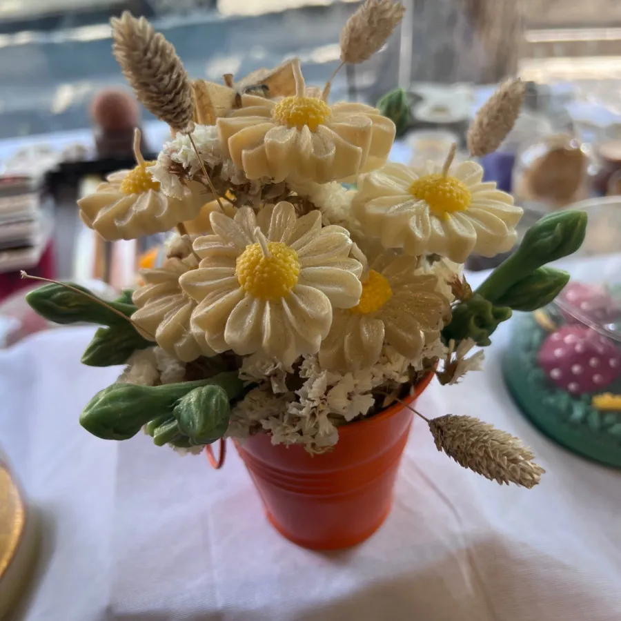 شمع طرح گل