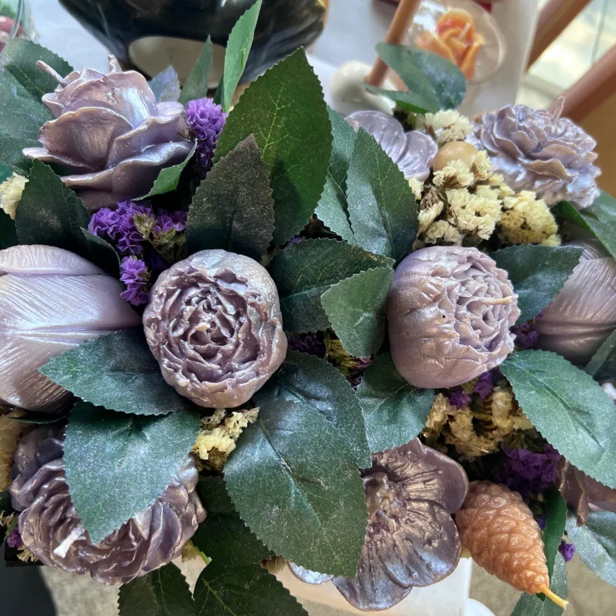 شمع طرح گل