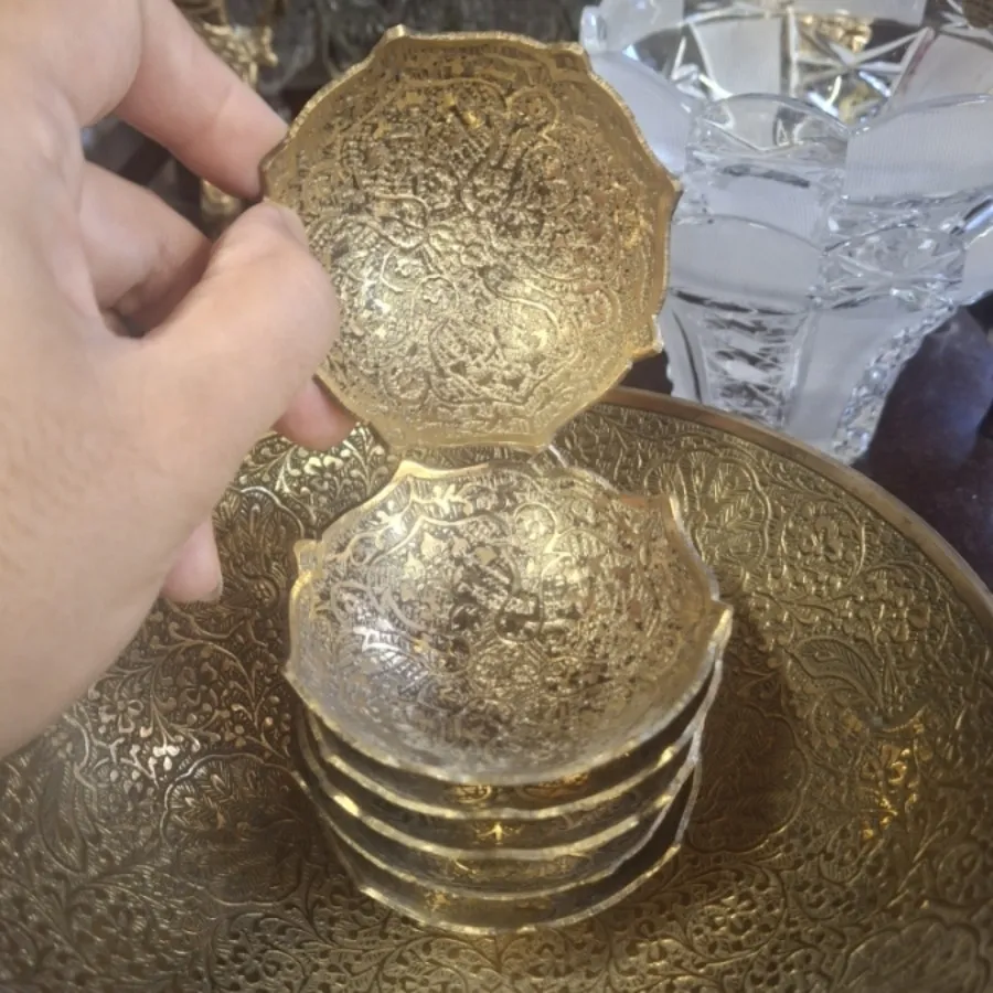 آجیل خوری 7 پارچه برنز