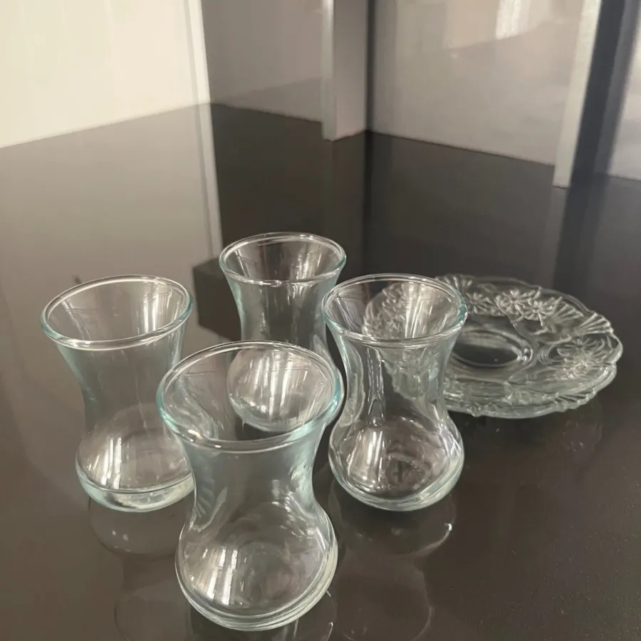 ست لیوان نلبکی