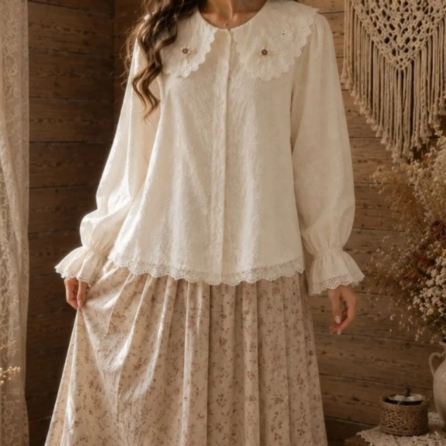 شومیز یقه گلدوزی