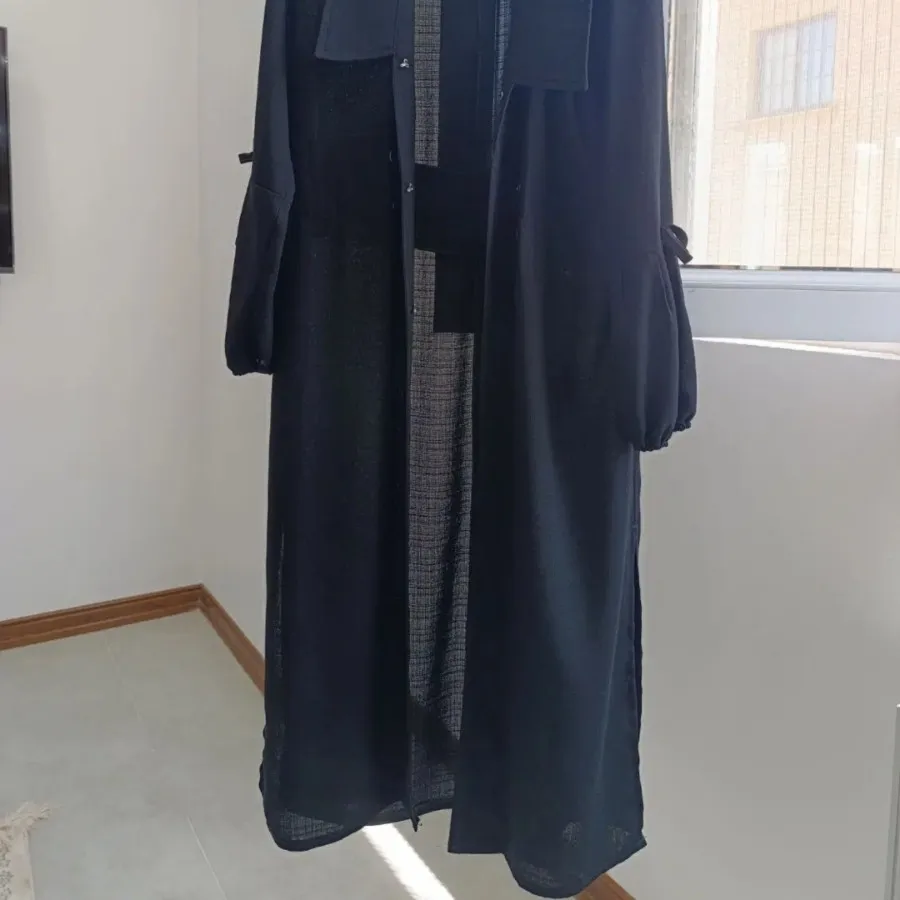 مانتو مشکی نو