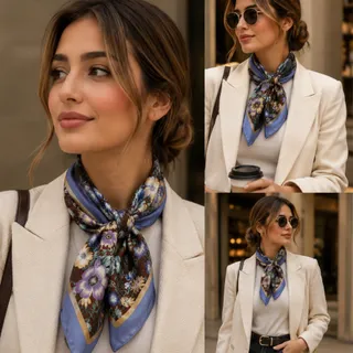 مینی اسکارف دست دوز
