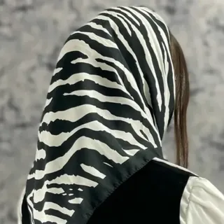 روسری ساتن زبرا