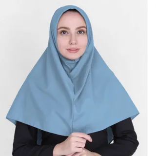 مقنعه آبی طوسی