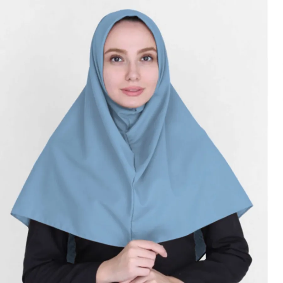 مقنعه آبی طوسی