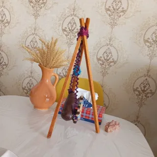 ماکت مشکه دکوری پایه چوبی
