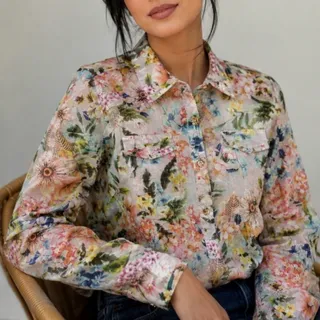 شومیز گلدار اسپرت مجلسی