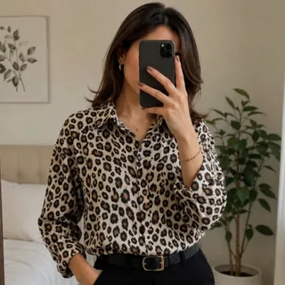 شومیز پلنگی شیک و خوشگل