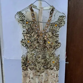 پیراهن مجلسی تمام سنگدوزی