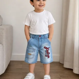 شلوارک جین پسرانه