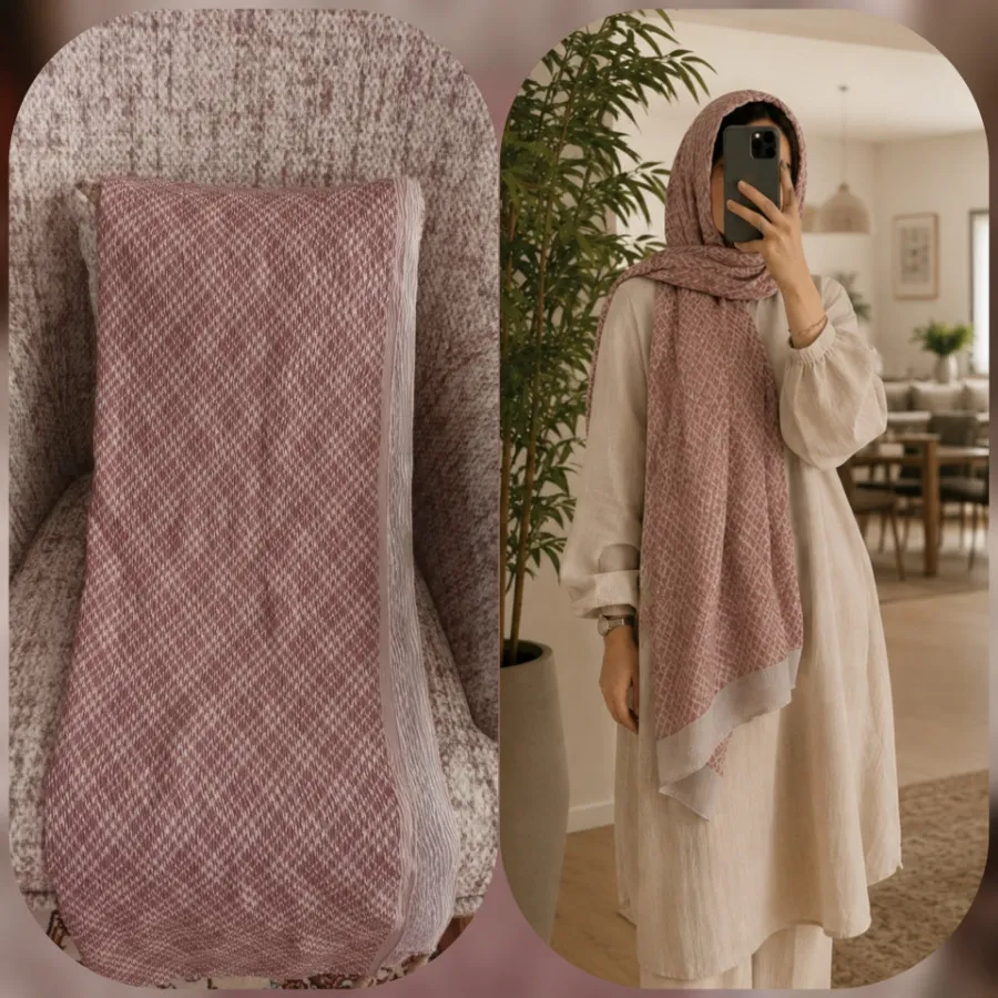 سه عدد شال کرم و قهوه ای