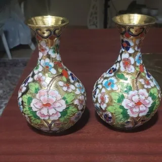 گلدان مینا کاری