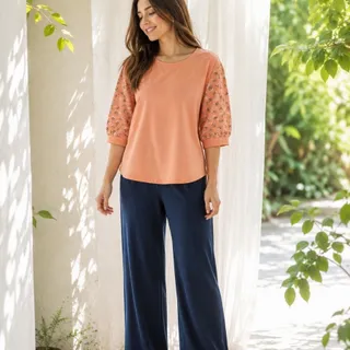 تیشرت پنبه ای گلگلی