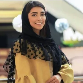 روسری مجلسی  مشکی