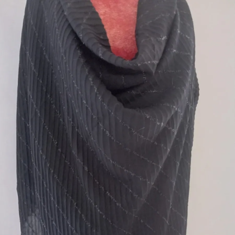 روسری پلیسه شایه دار