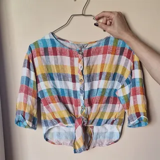 شومیز کراپ گره ای