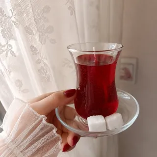 شمع طرح استکان چای