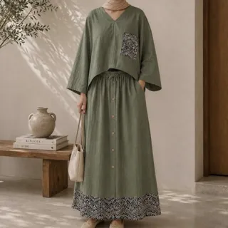 ست شومیز و دامن کژوال