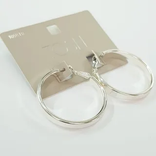 گوشواره حلقه ای نقره ای