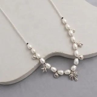 گردنبند چارم دار مرواریدی