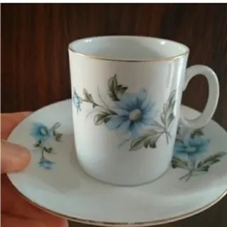 فنجان و نعلبکی چینی کاغذی