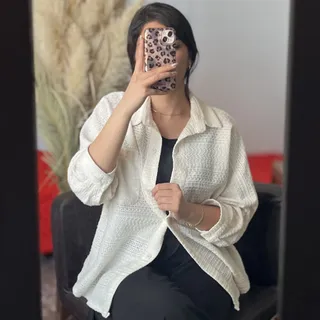 شومیز قلاب بافی