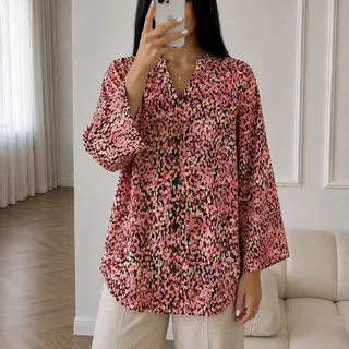 شومیز لینن آبرنگی وارداتی