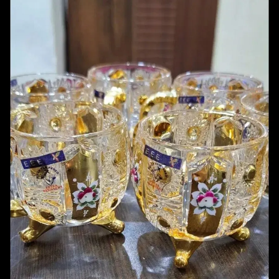 فنجون طلاکوب بوهمیا چک