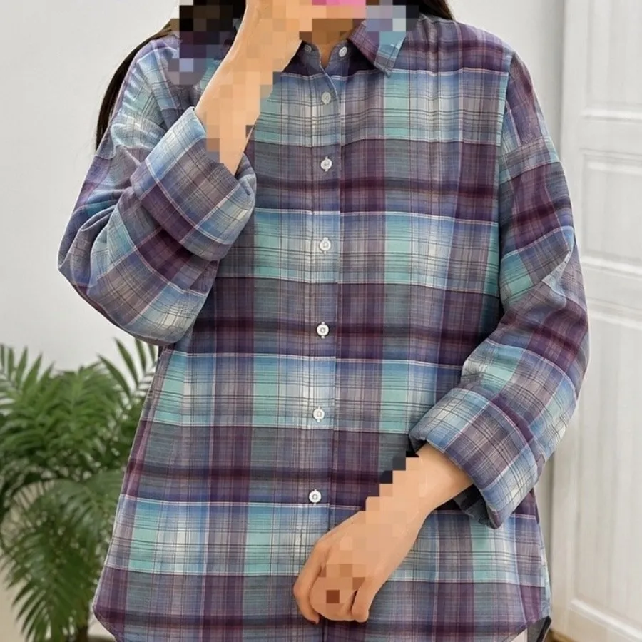 شومیز زنانه خنک چهارخونه