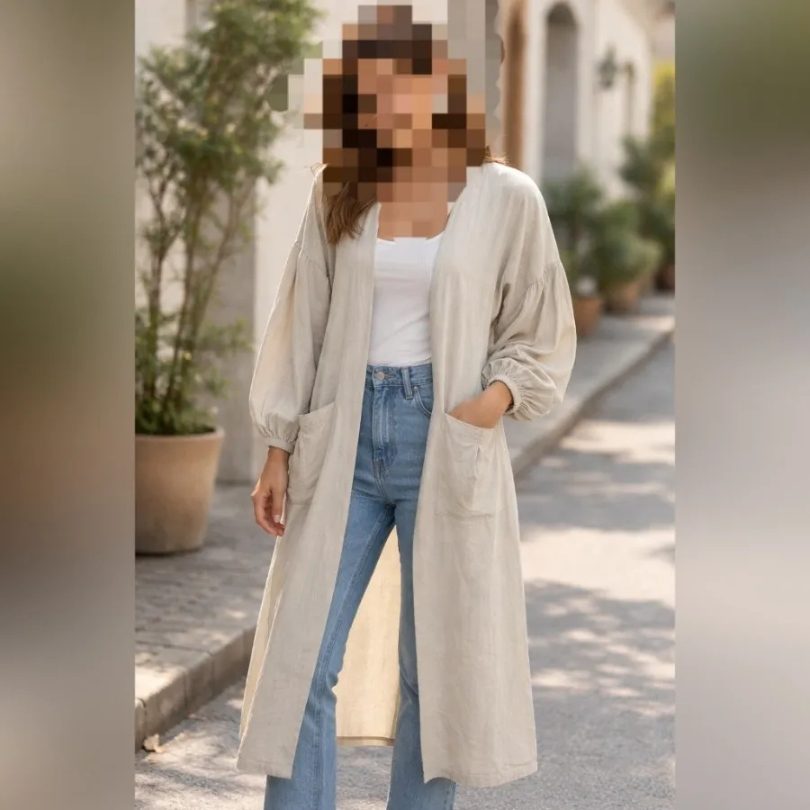 مانتو بلند نخی