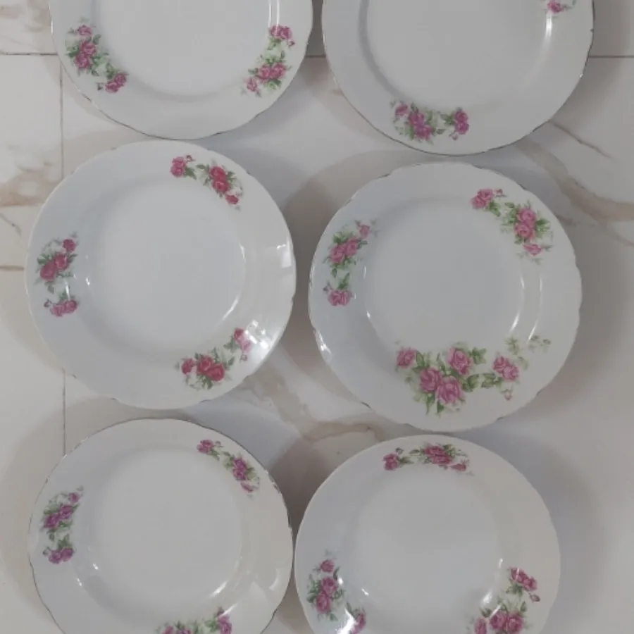 بشقاب برنج خوری گلسرخی
