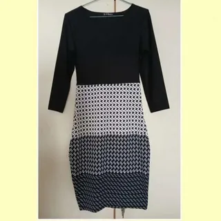 پیراهن گرم سیاه و سفید