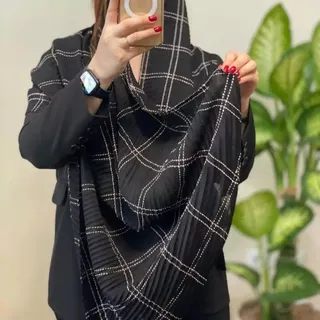 شال کوک دوزی مشکی