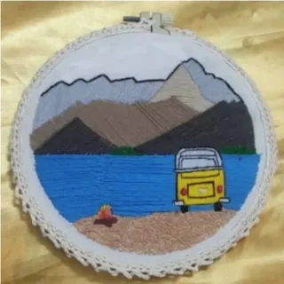 تابلوز گلدوزی با دست
