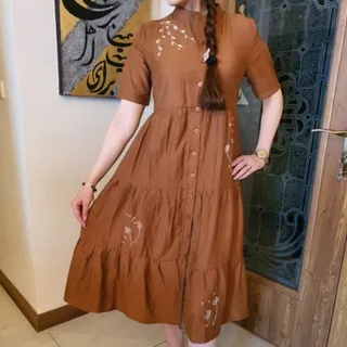پیراهن گلدوزی