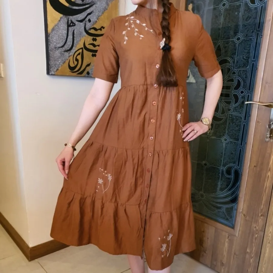 پیراهن گلدوزی