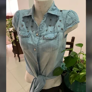 شومیز حلقه ای جین