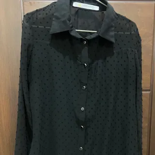 شومیز حریر مشکی سایز 40-4