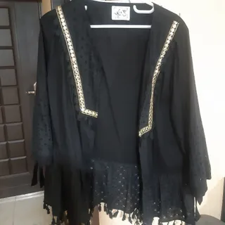مانتو مشکی مجلسی
