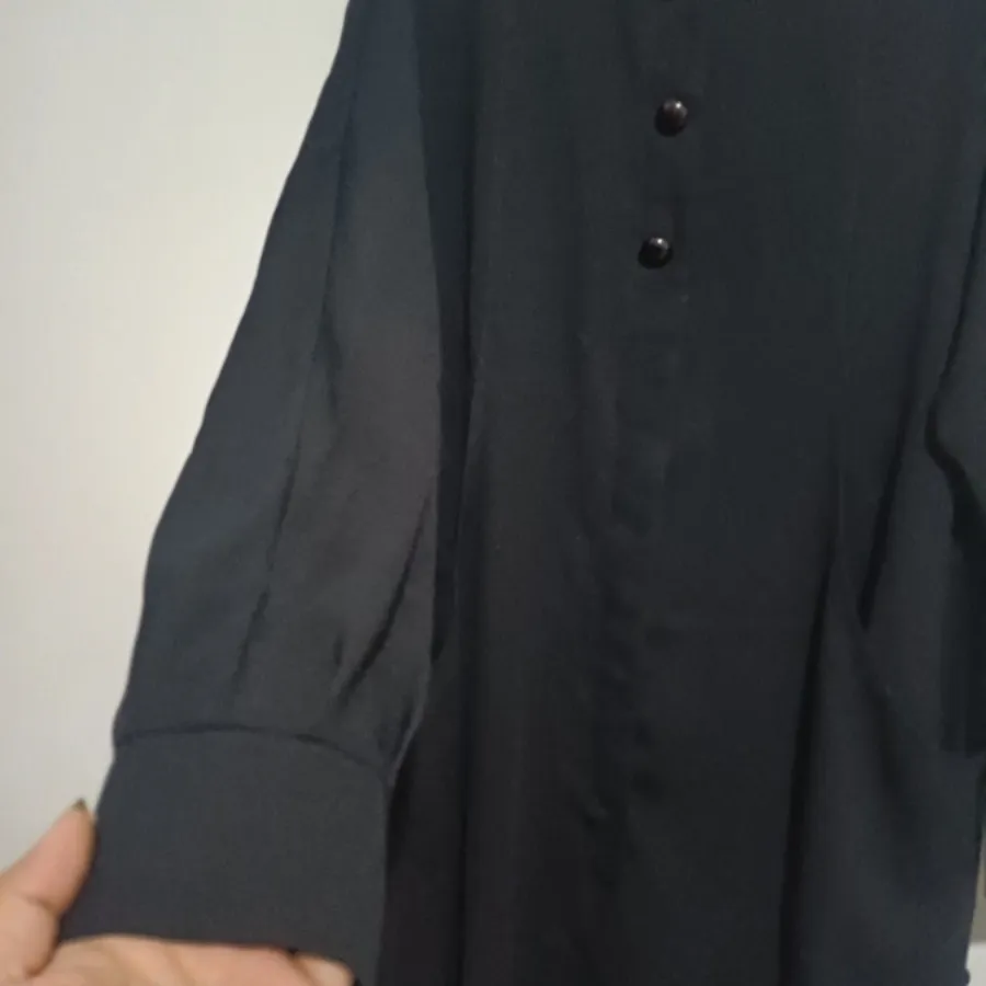 مانتو مشکی جیب دار
