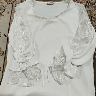 شومیز سفید مجلسی
