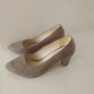 ست کیف و کفش مخملی موکا