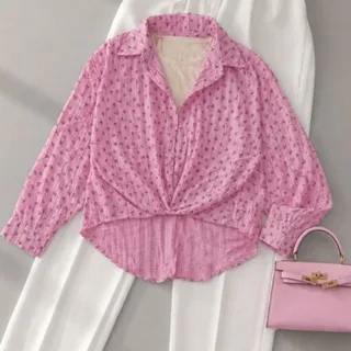 شومیز زنانه خنک کمر گره