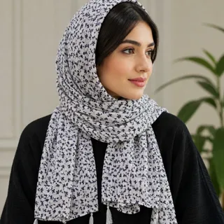 شال پلیسه گل گلی