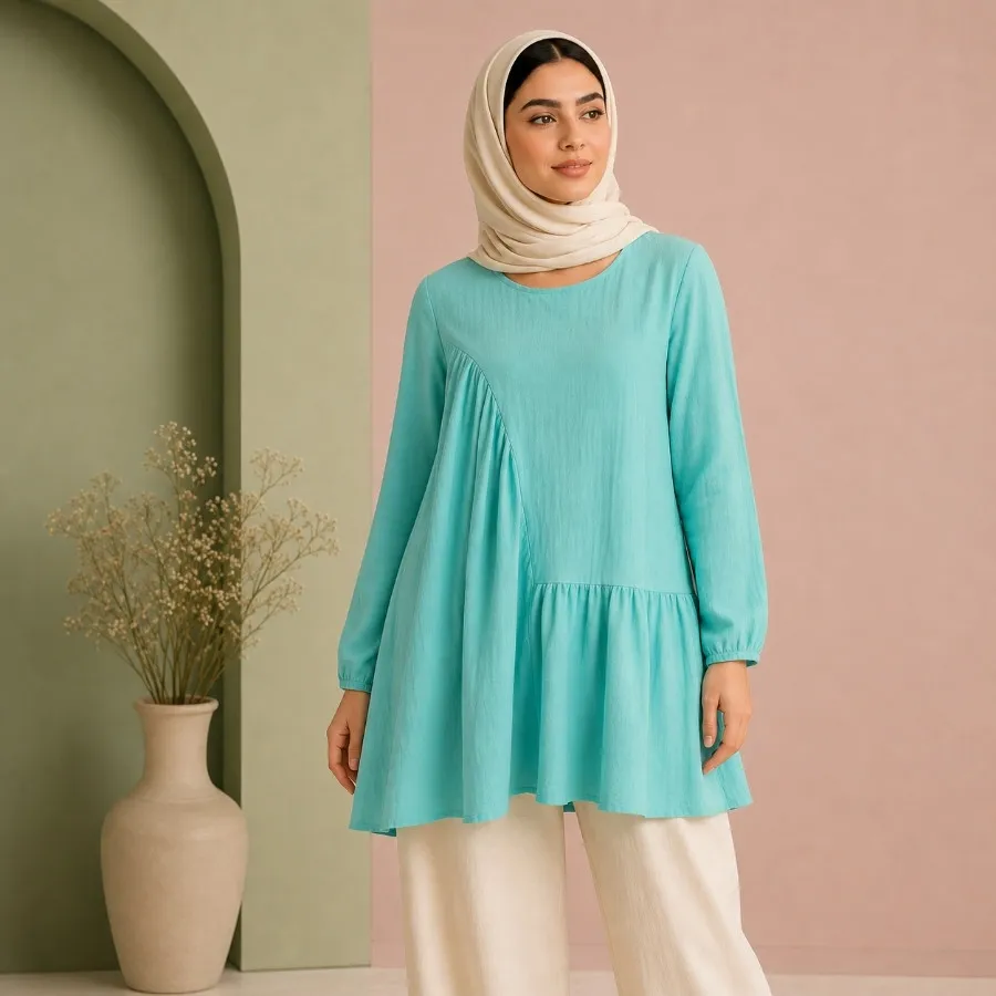 پیراهن نخ کتان وارداتی