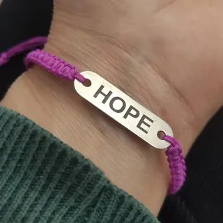 دستبند نقره Hope