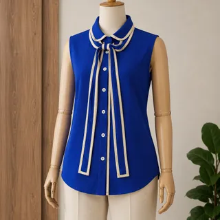 شومیز/تاپ کرپ حریر کراوات